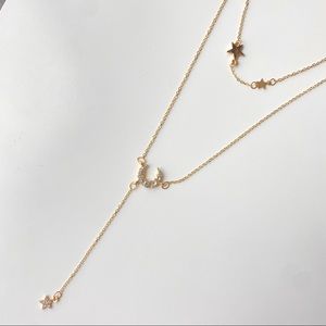 Layered Star and Moon Necklace